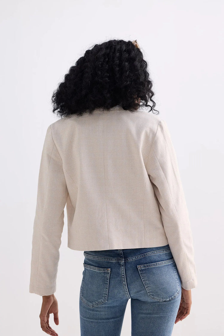 Cream Tweed Jacket KEMETIX