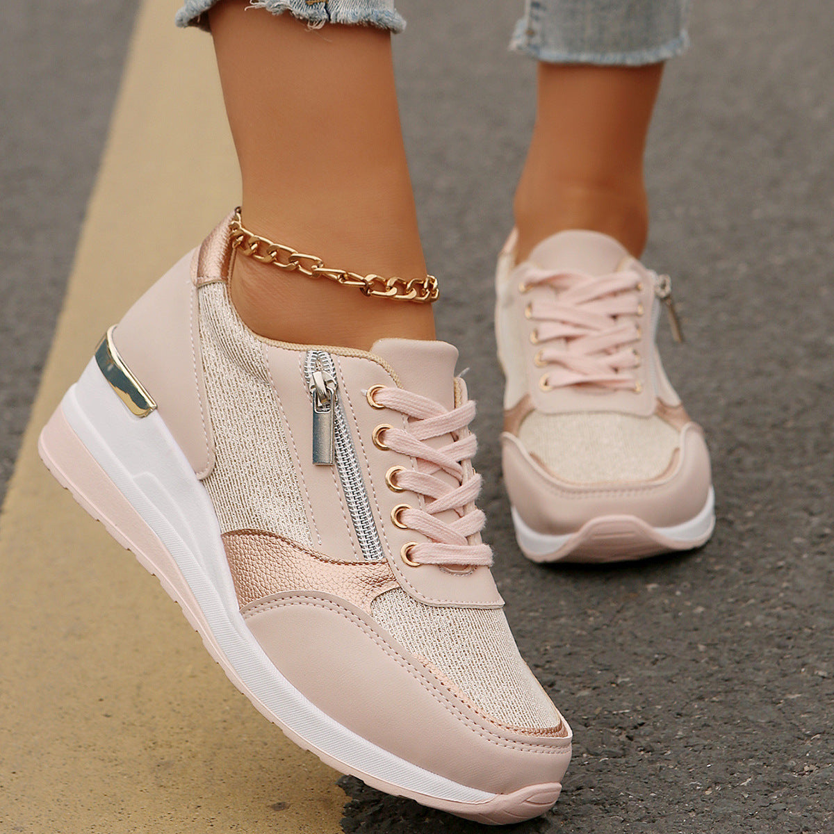 Metallic Sneakers