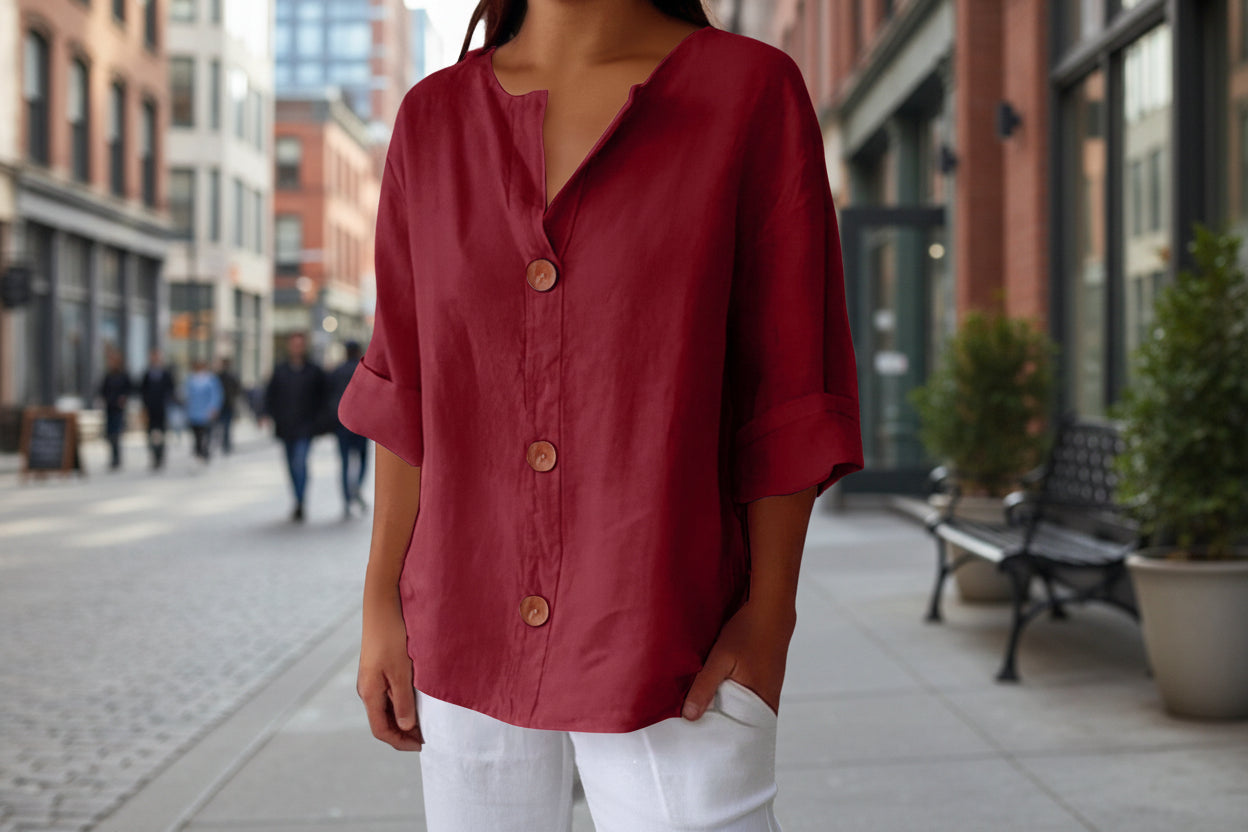 The Breeze Linen Blouse