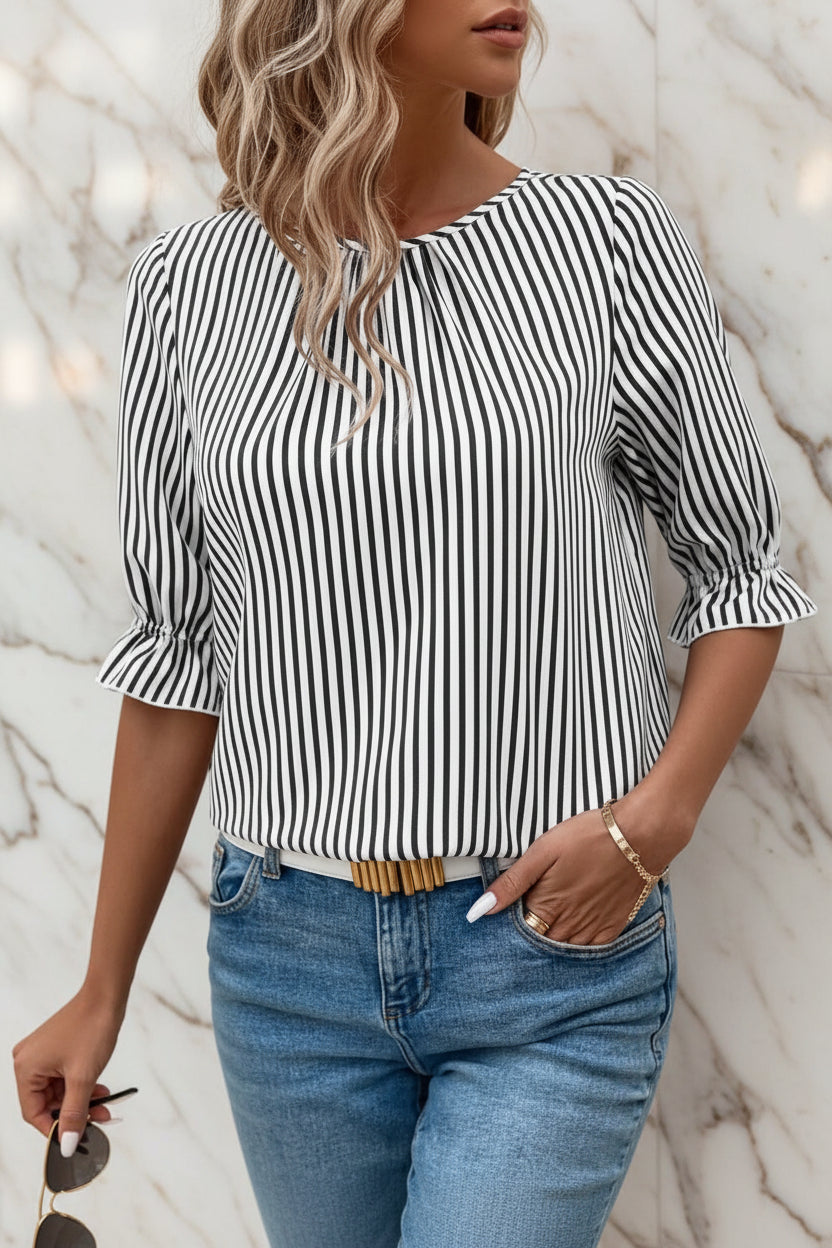 Classic Striped Blouse
