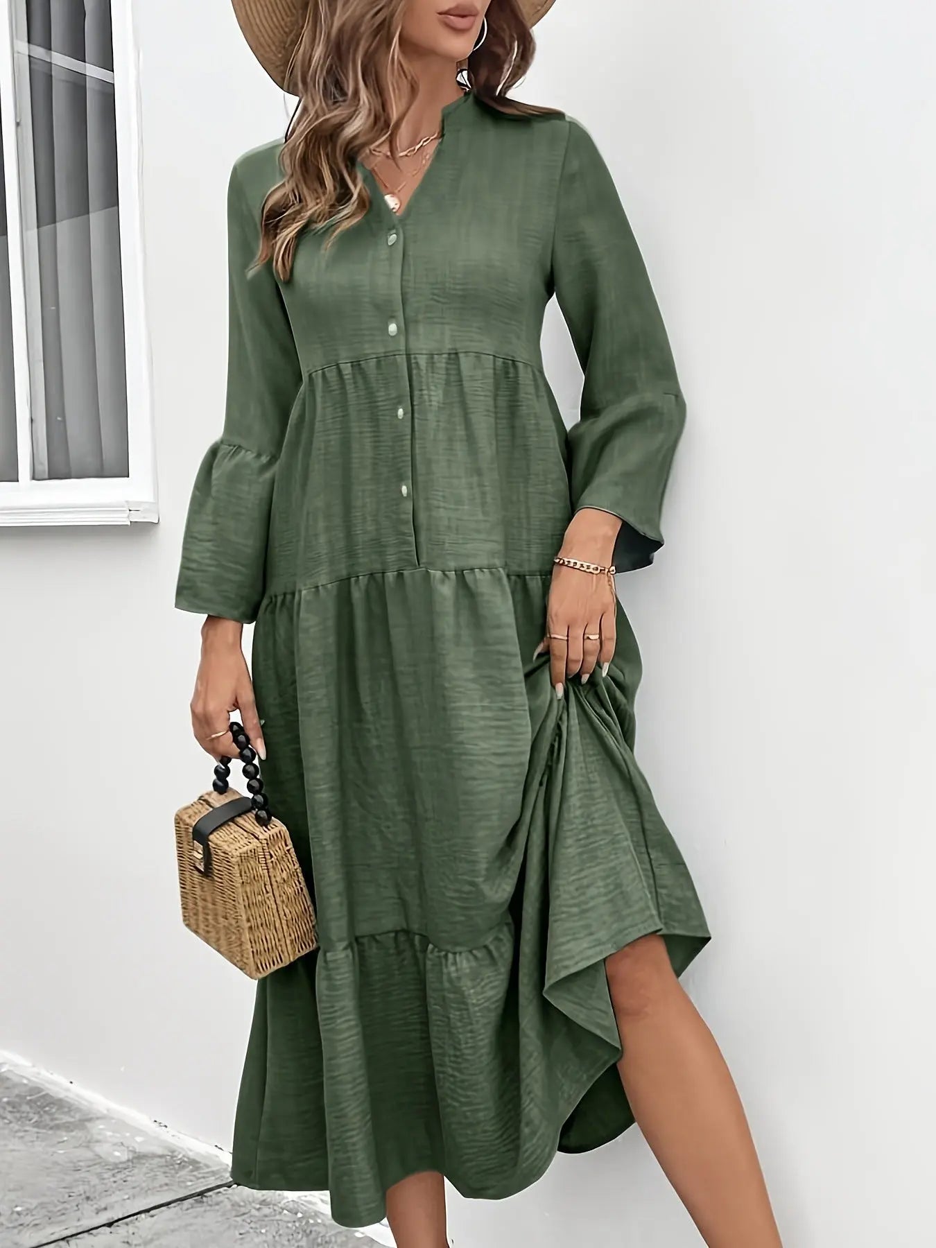 Tiered Midi Dress KEMETIX