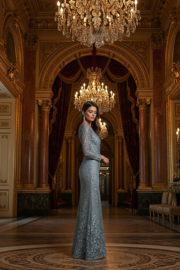 The Lace Appliqué Dress