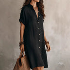 The Buttoned Midi Dress
