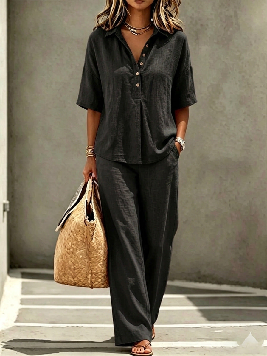 The Polo Linen Set