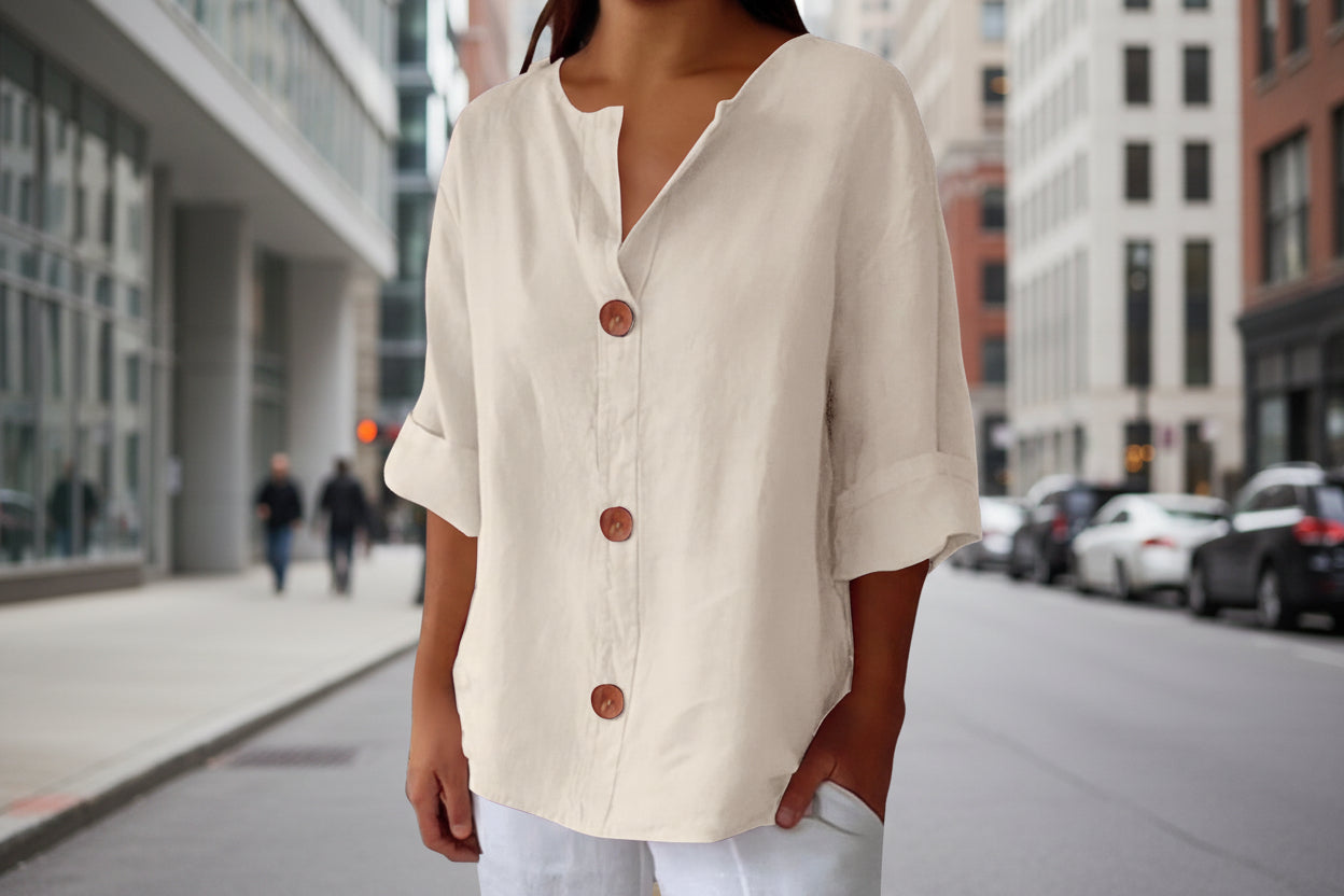 The Breeze Linen Blouse