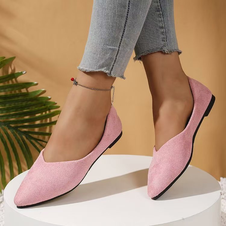 The Suede Pointed Flat
