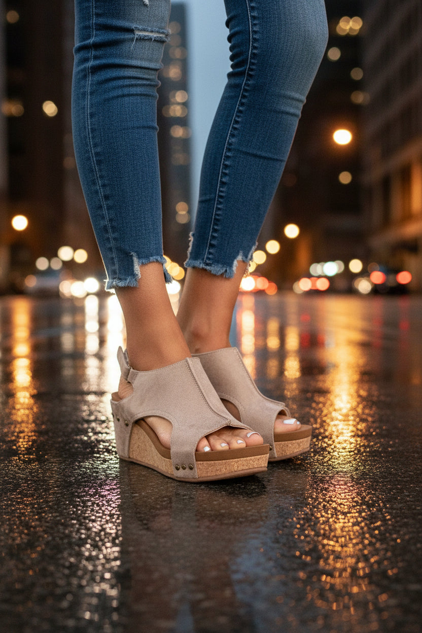 The Earth Wedge Sandal
