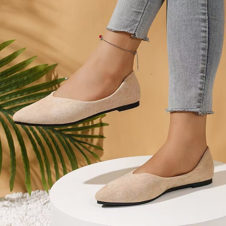The Suede Pointed Flat