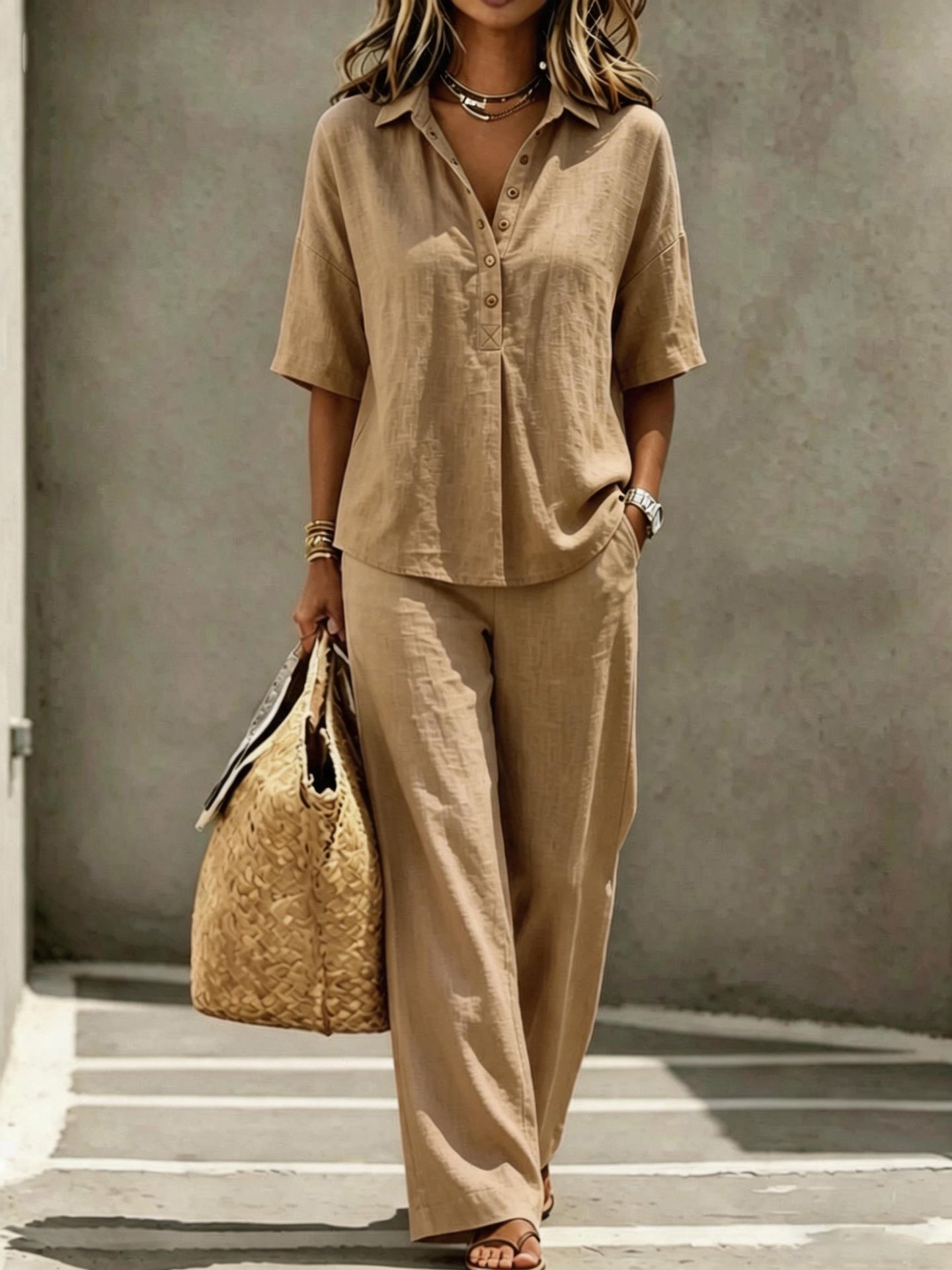 The Polo Linen Set