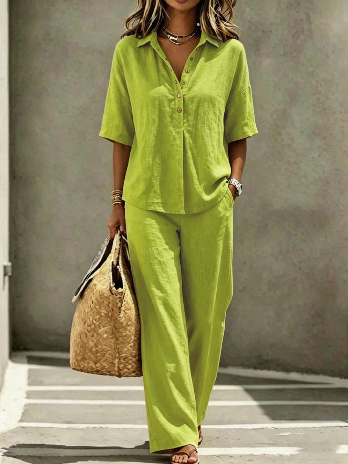 The Polo Linen Set