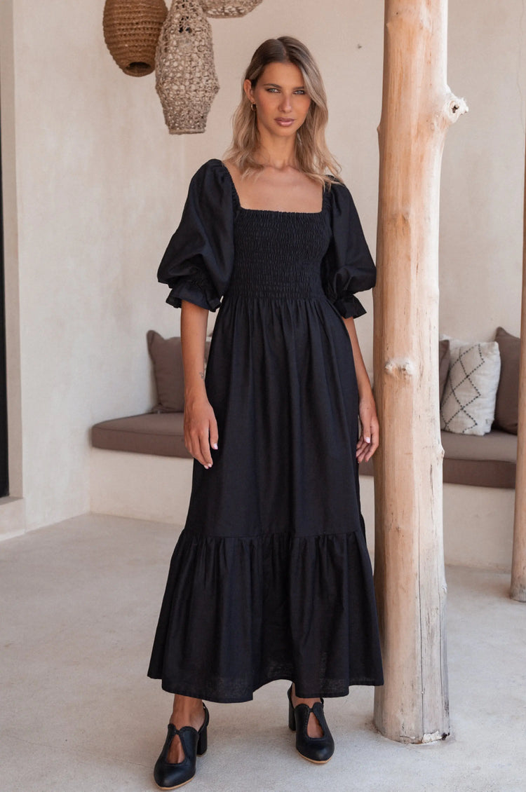 Almeria Linen Dress KEMETIX