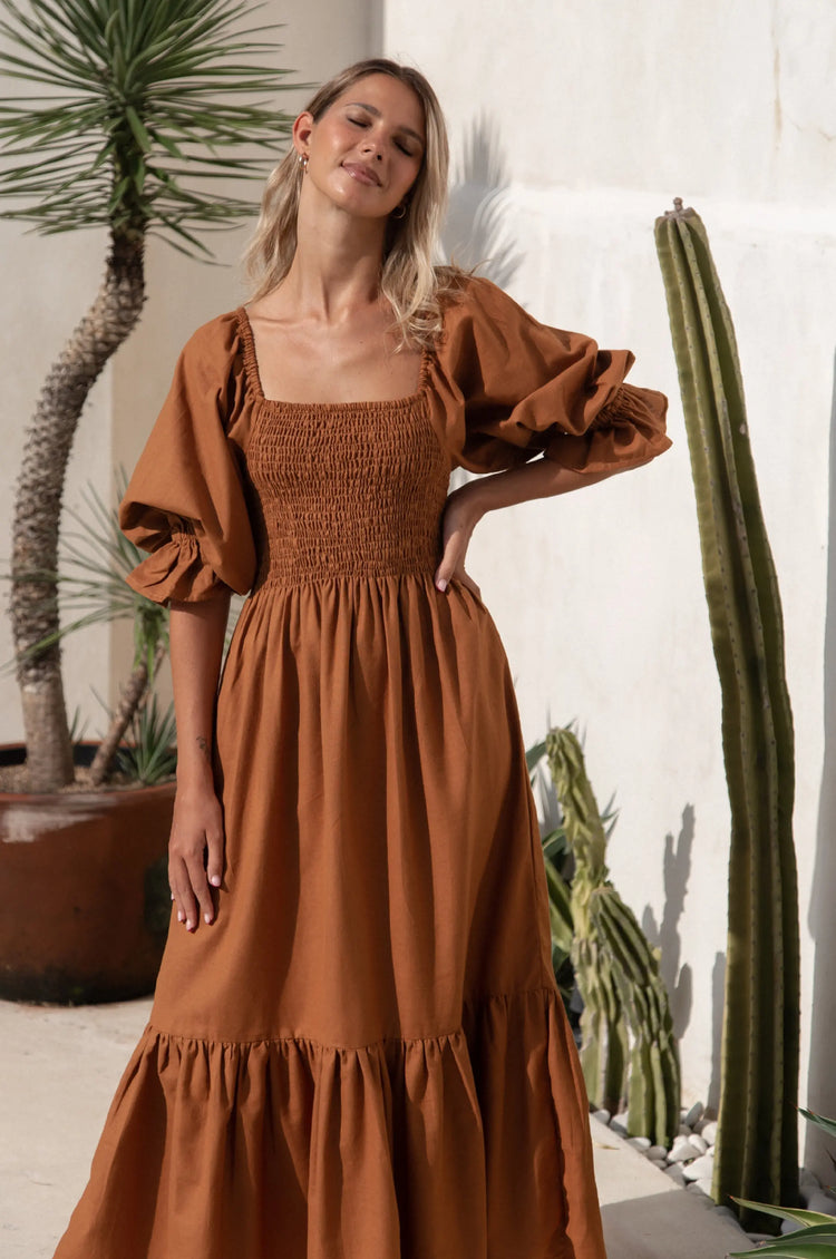 Almeria Linen Dress KEMETIX