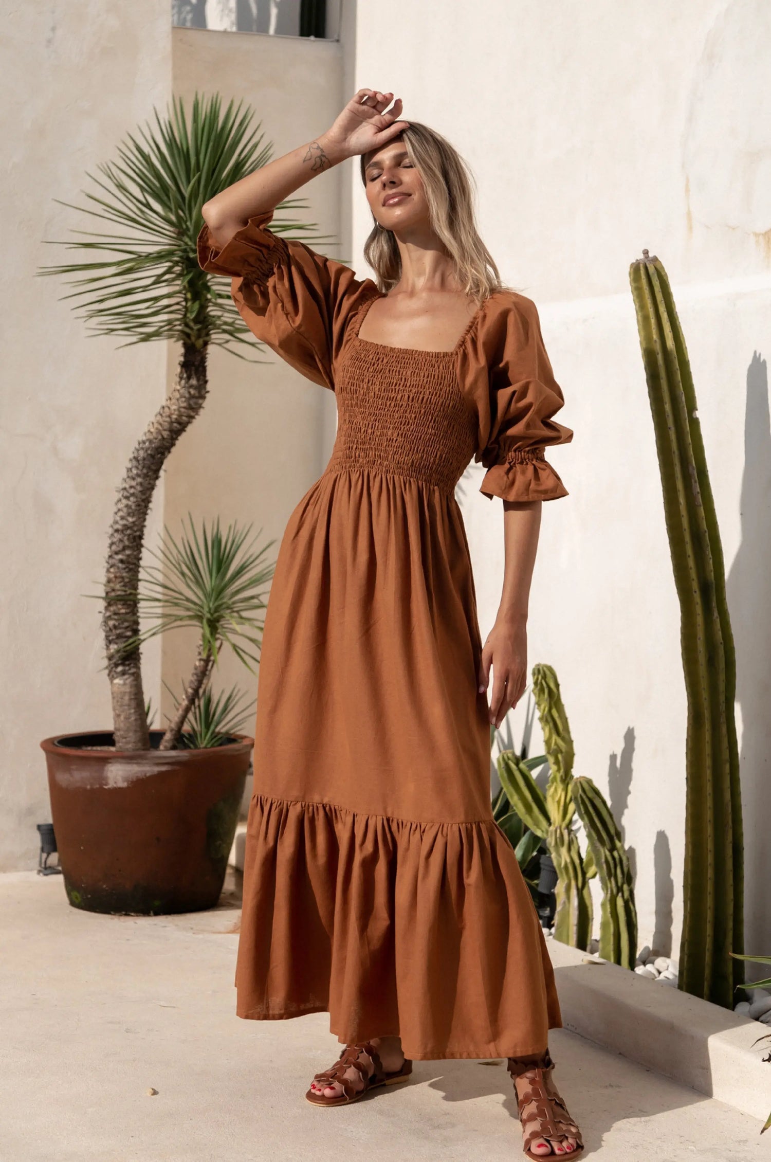 Almeria Linen Dress KEMETIX
