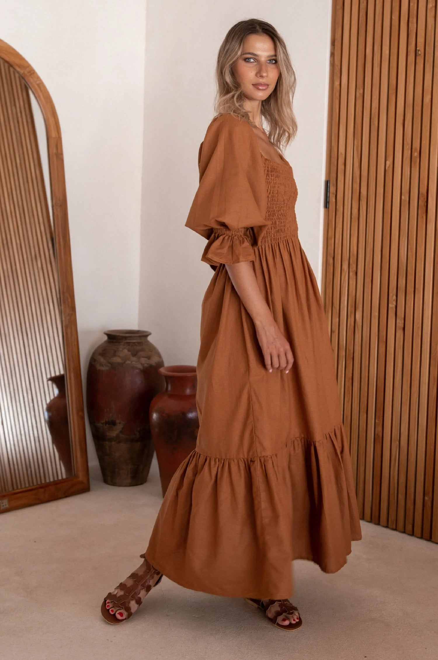 Almeria Linen Dress KEMETIX