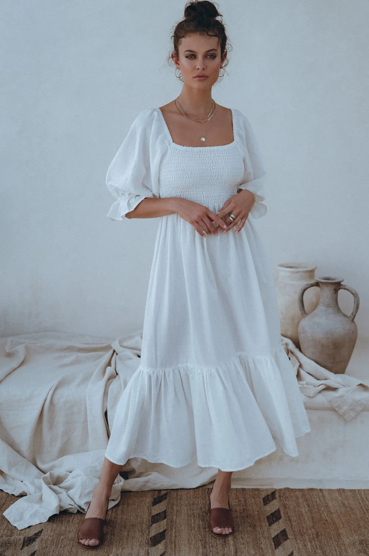 Almeria Linen Dress KEMETIX