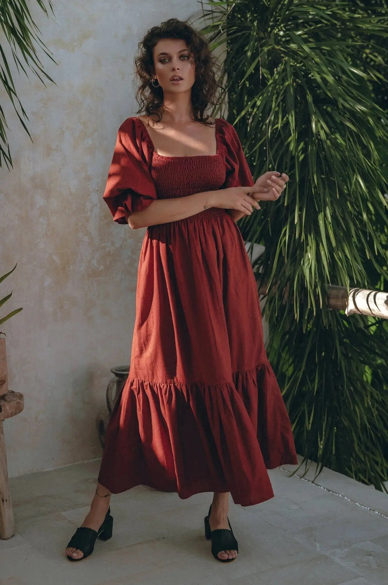 Almeria Linen Dress KEMETIX