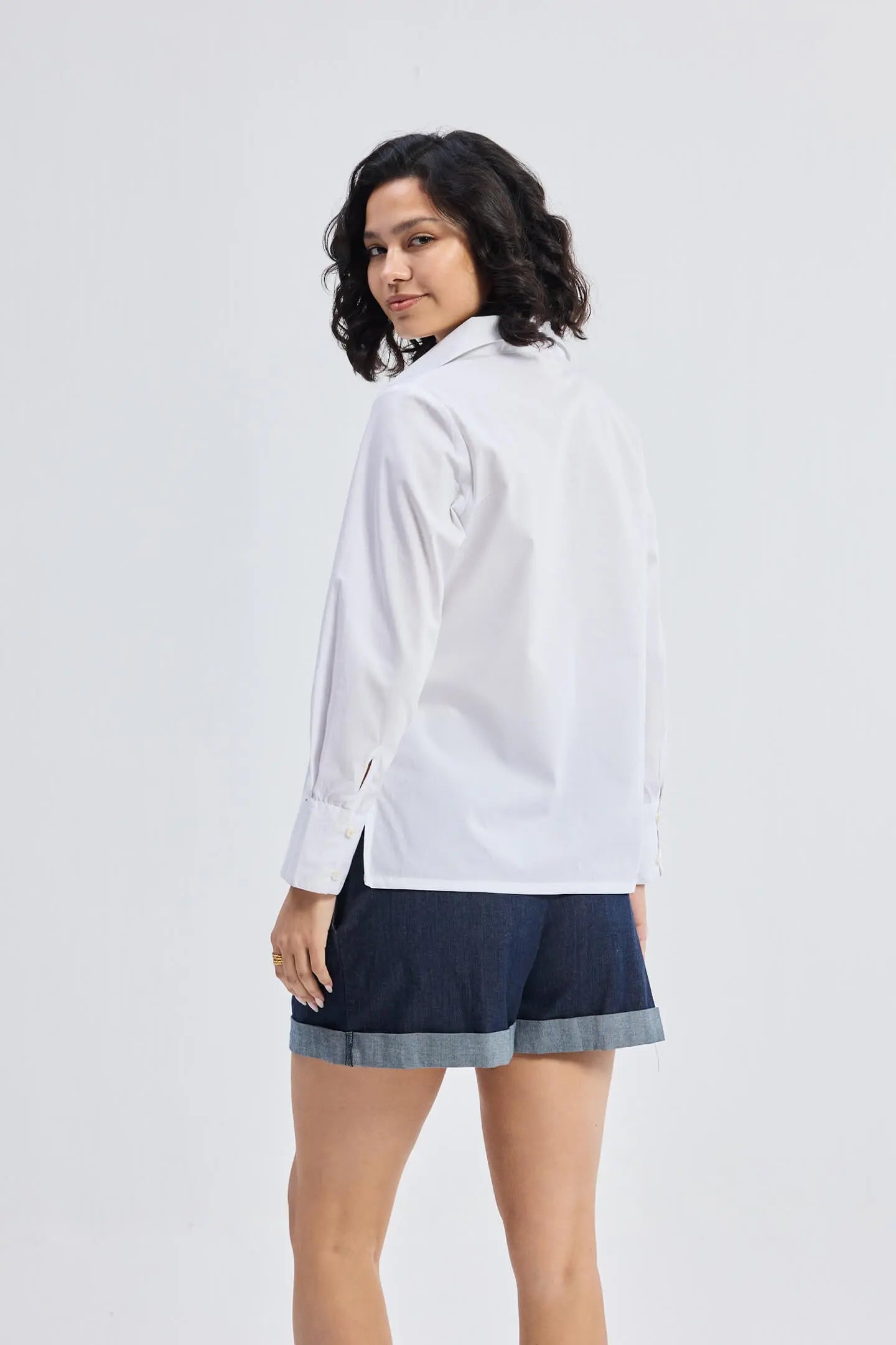 White Cotton Shirt KEMETIX