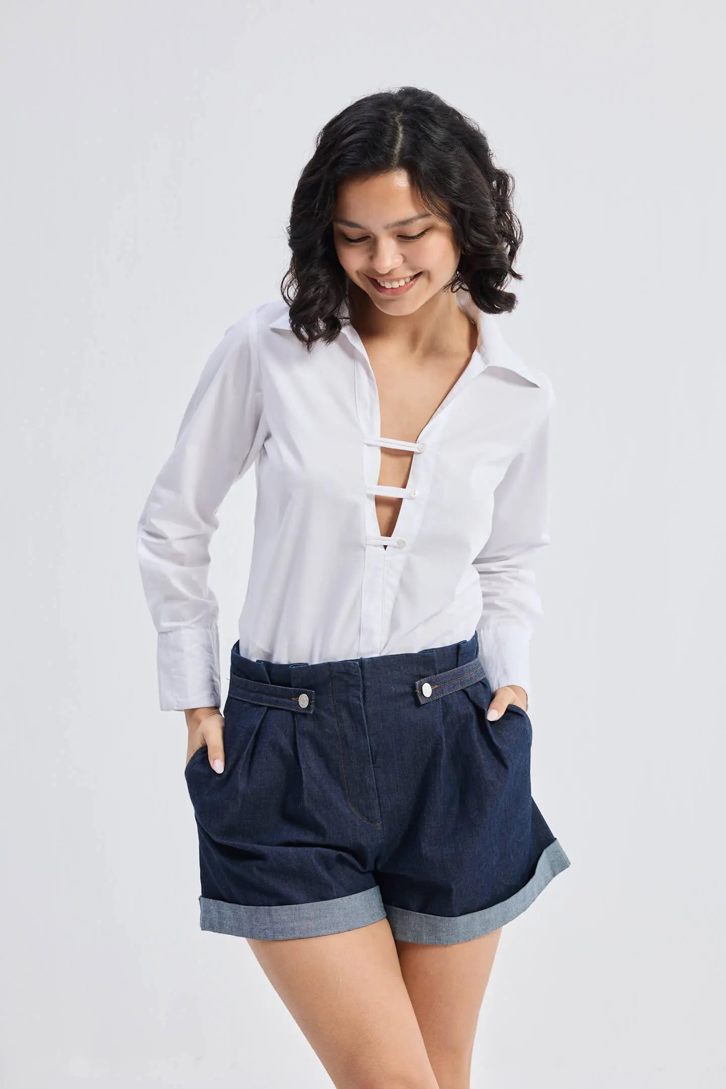 White Cotton Shirt KEMETIX