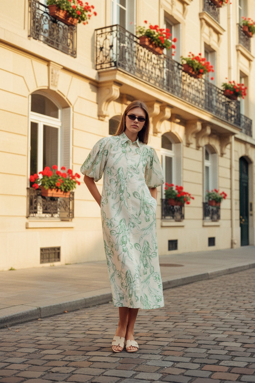 The Garden Linen Dress
