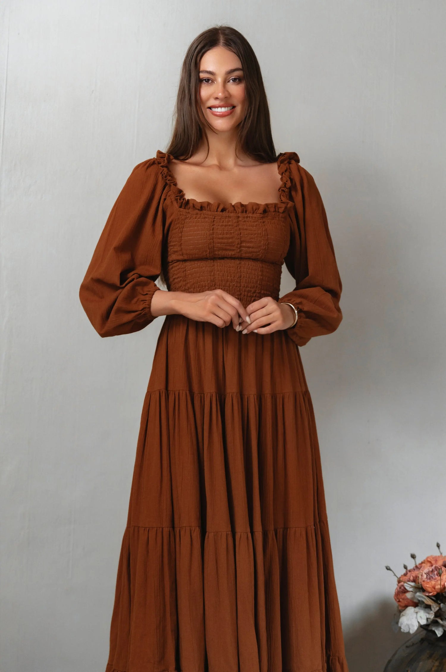 Evangeline Linen Dress KEMETIX