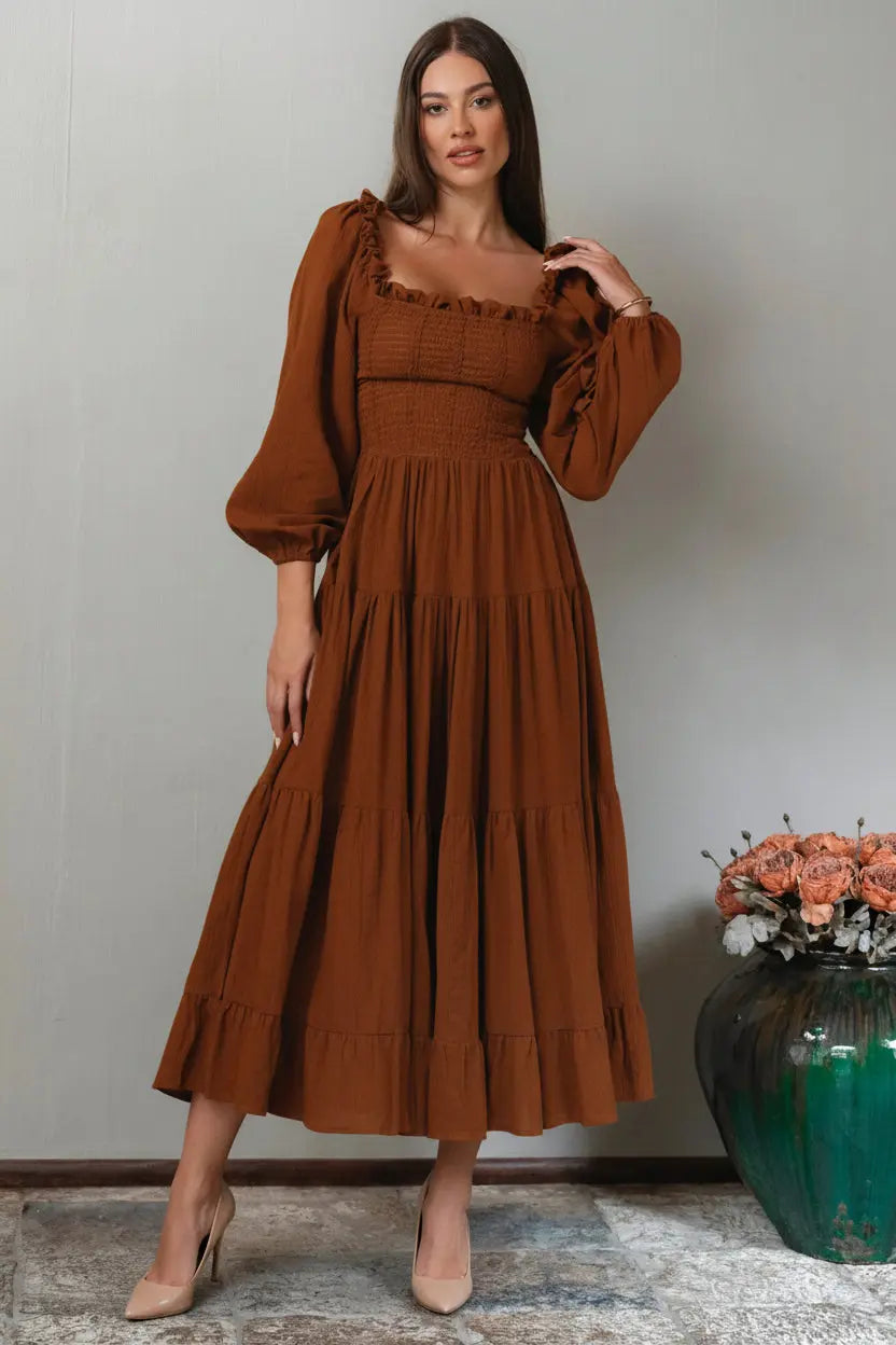 Evangeline Linen Dress KEMETIX