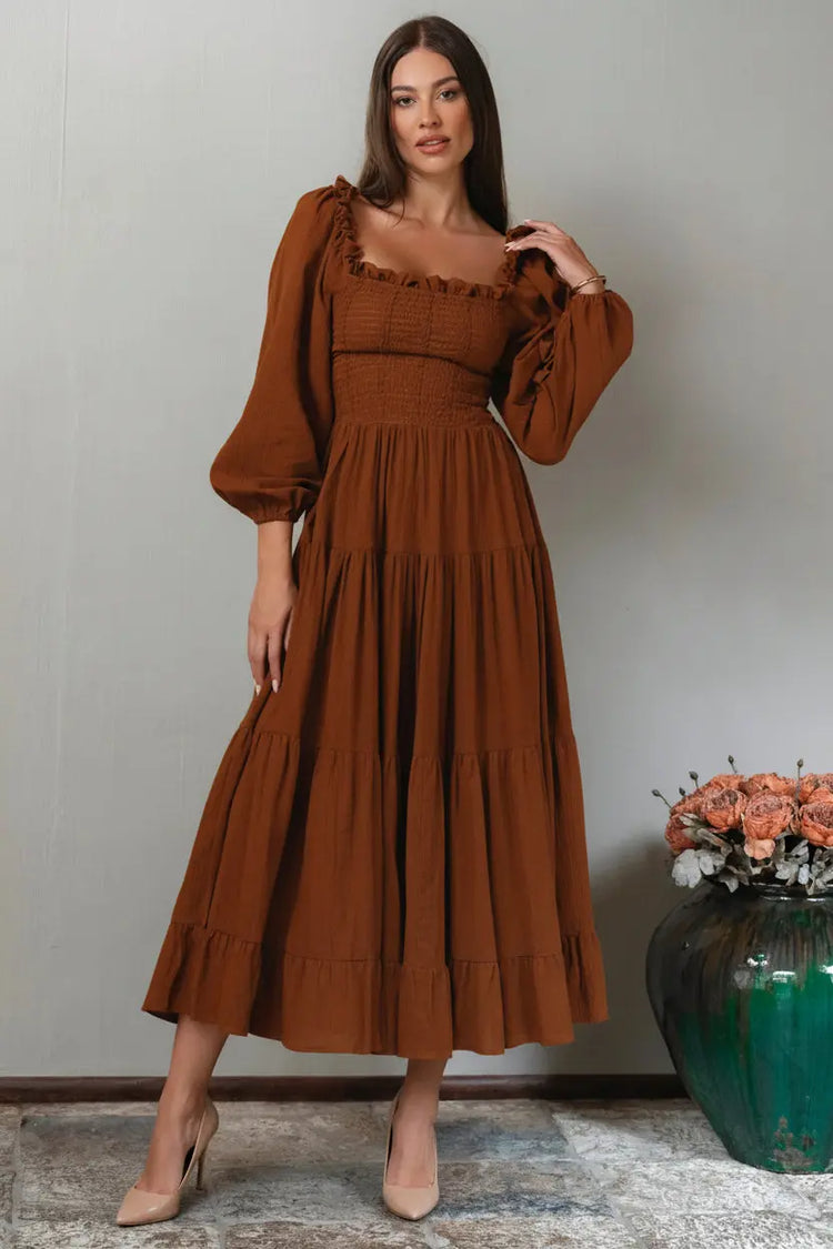 Evangeline Linen Dress KEMETIX