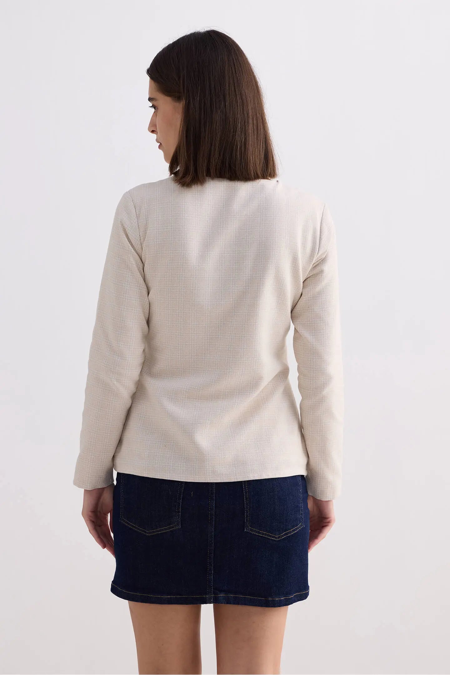 Cream Tweed Jacket KEMETIX
