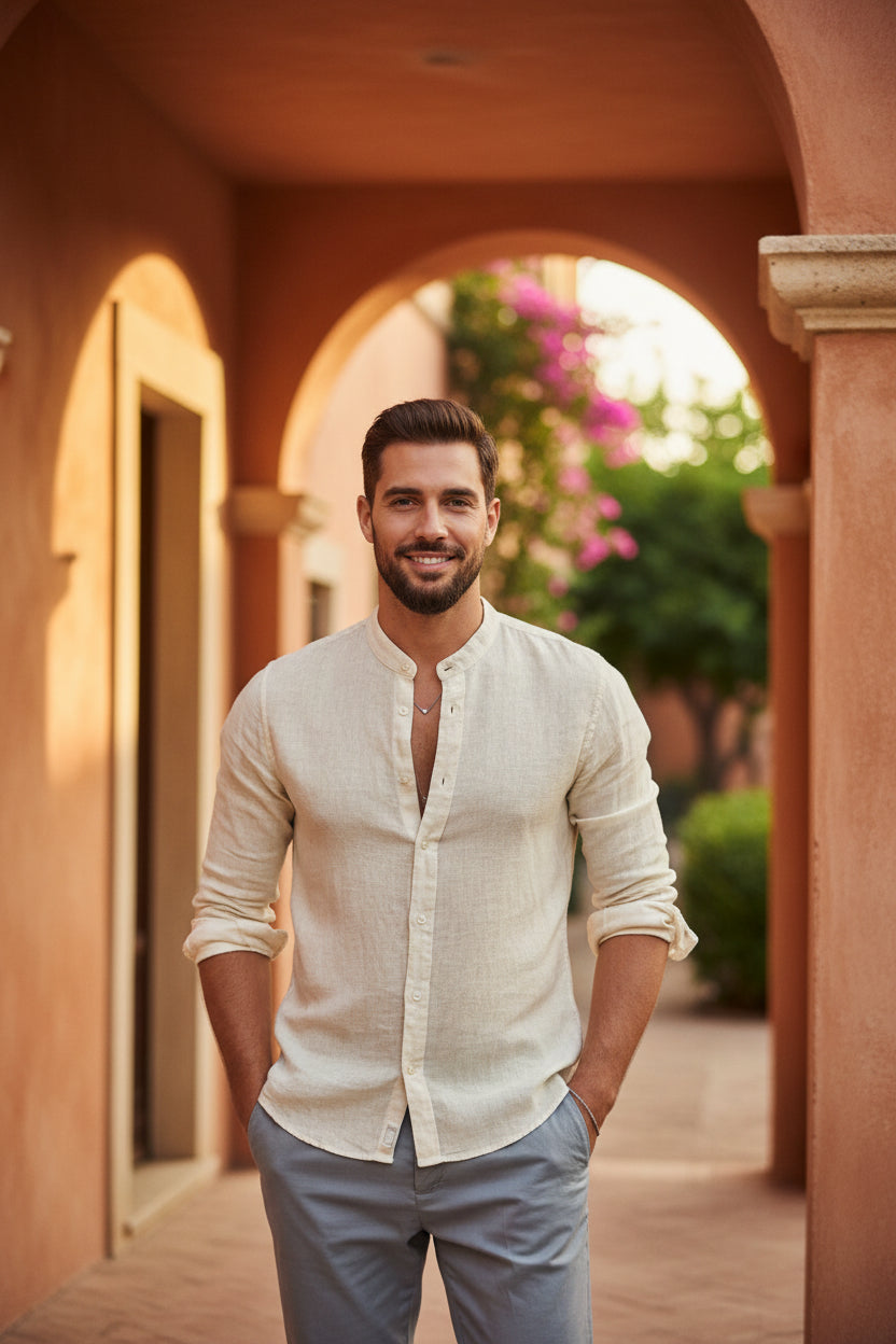 Terra Bloom Linen Shirt