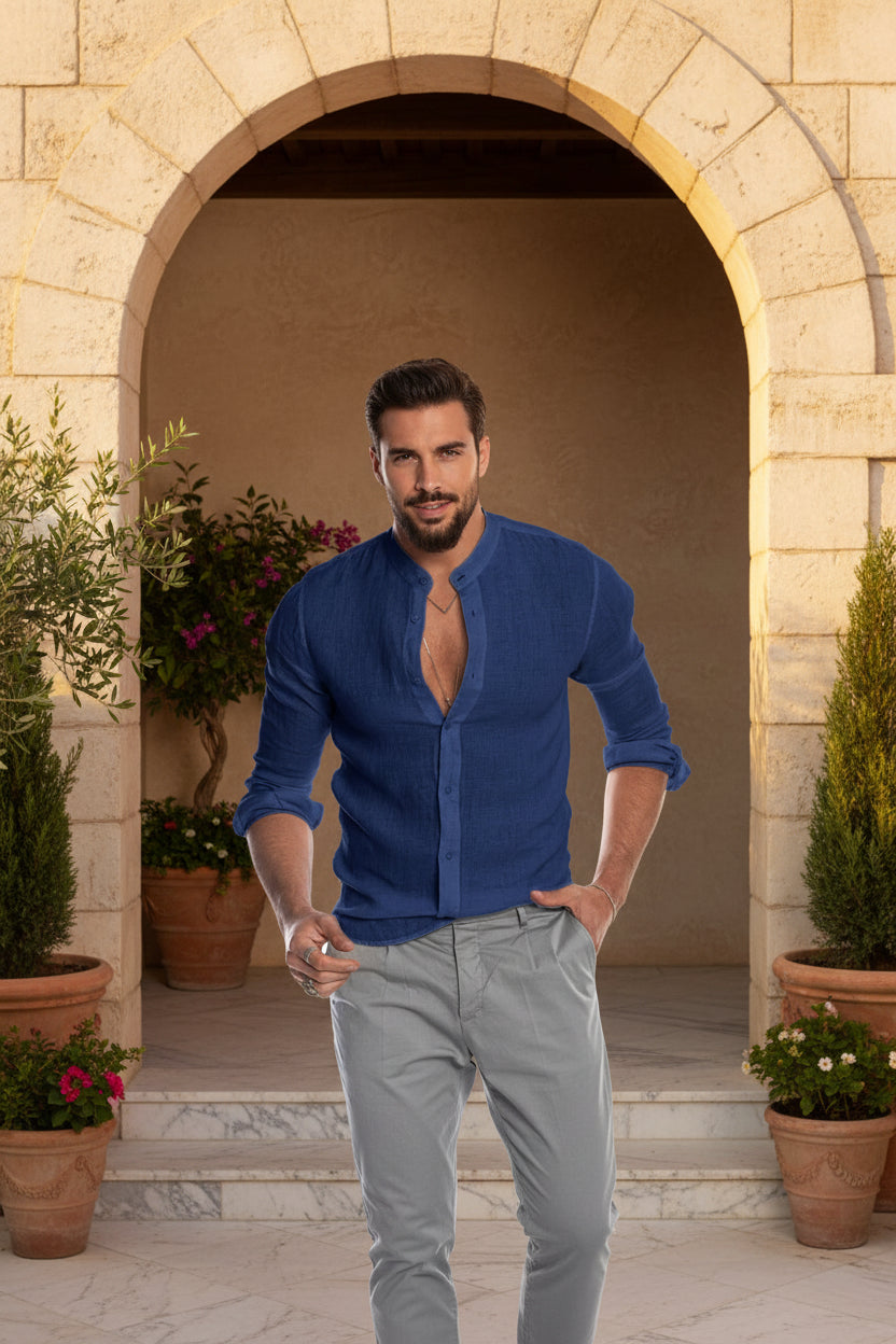 Terra Bloom Linen Shirt