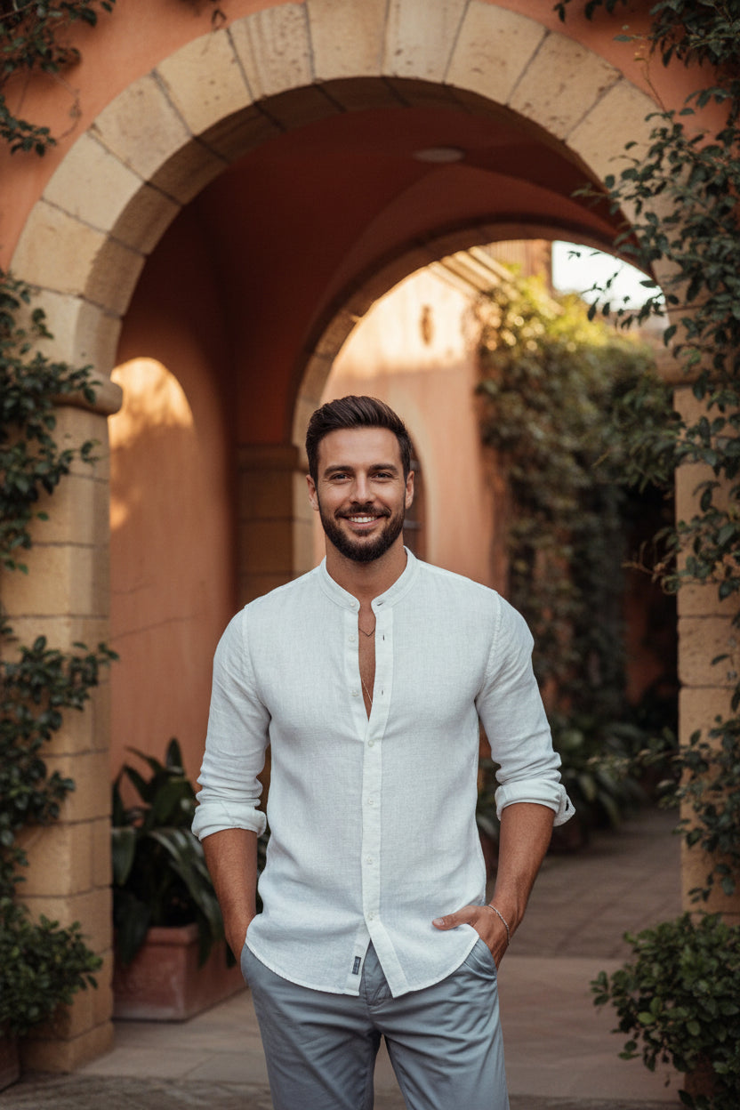 Terra Bloom Linen Shirt