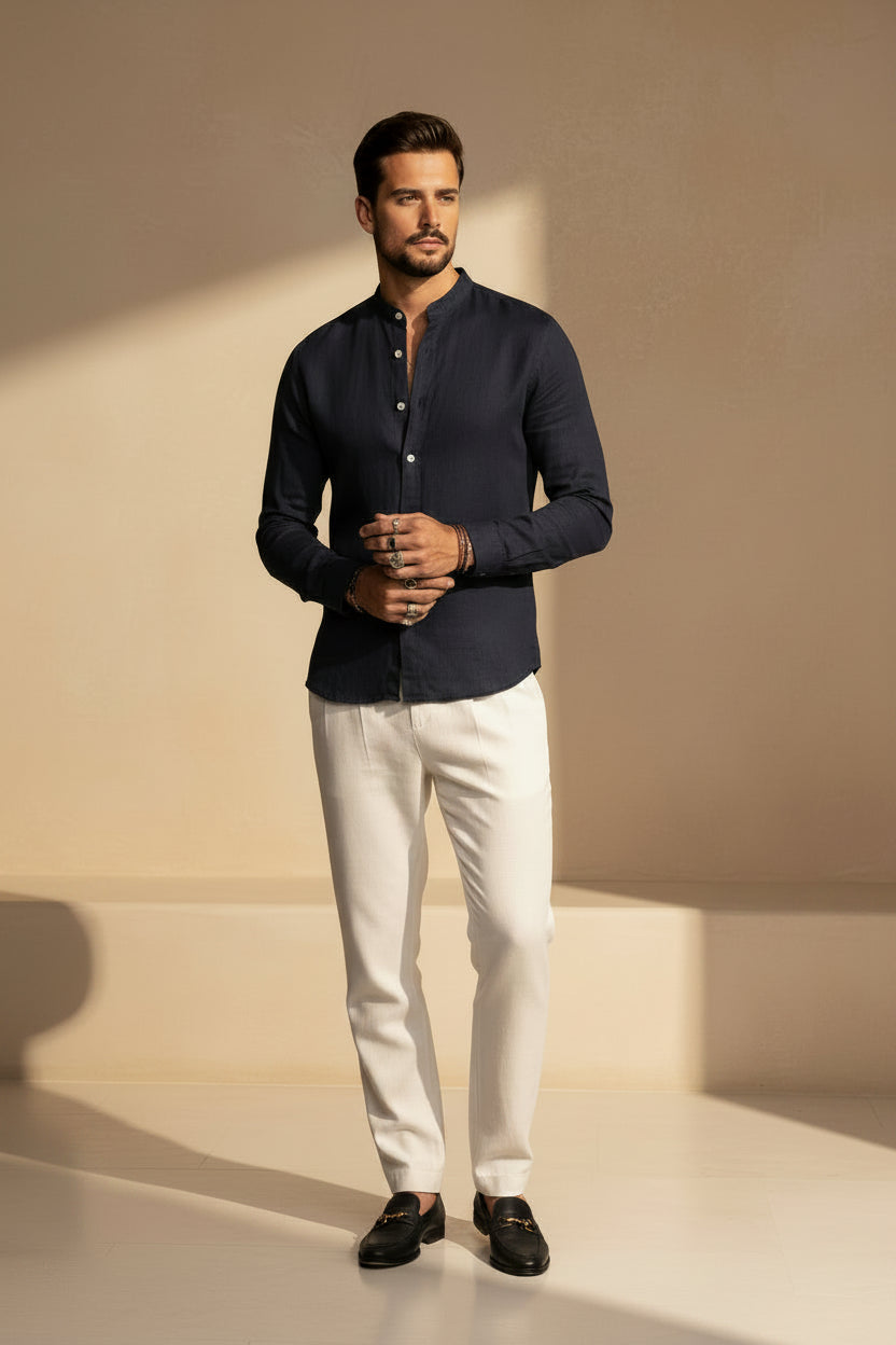 Terra Bloom Linen Shirt
