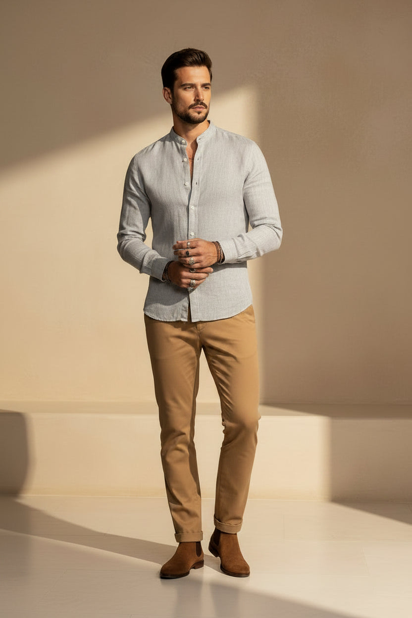 Terra Bloom Linen Shirt