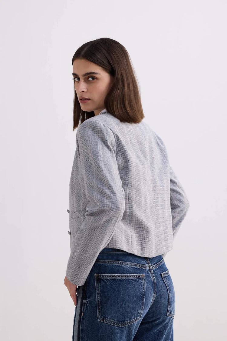 Grey Tweed Jacket KEMETIX