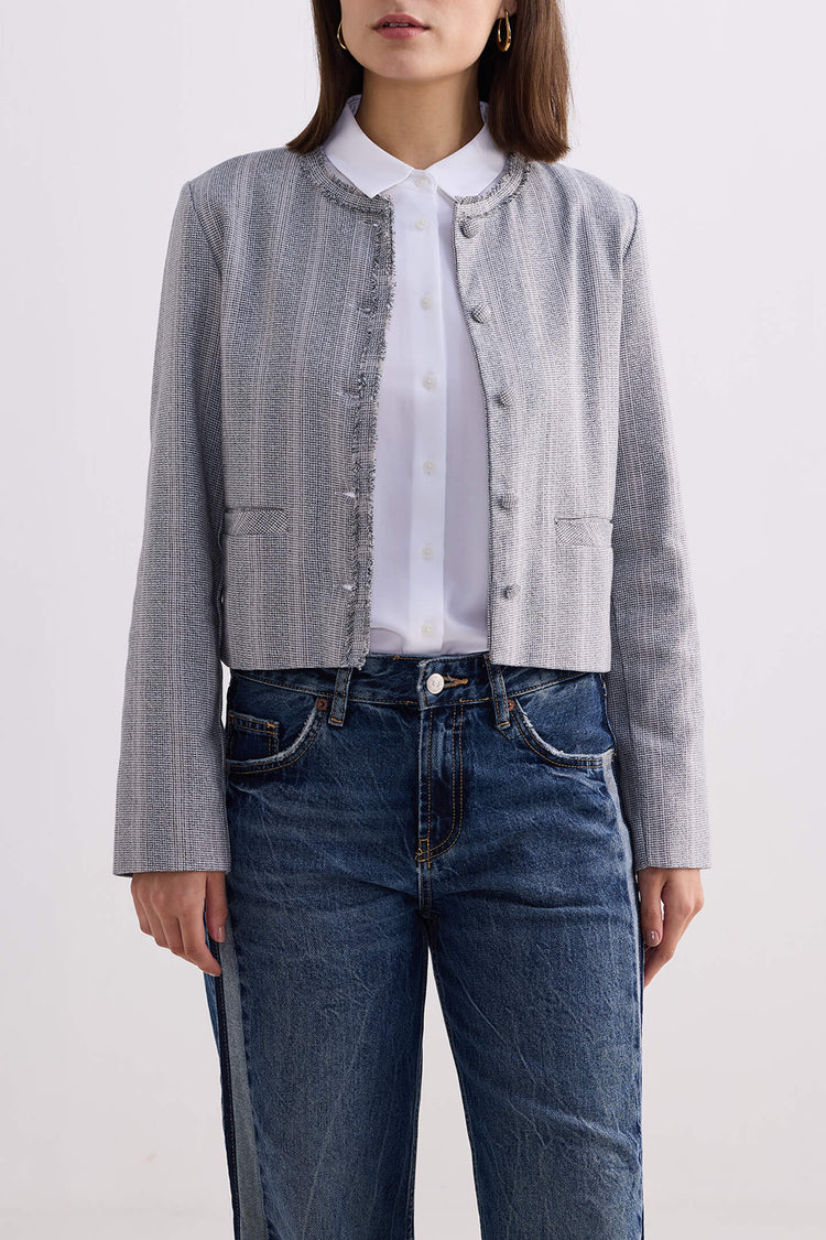 Grey Tweed Jacket KEMETIX