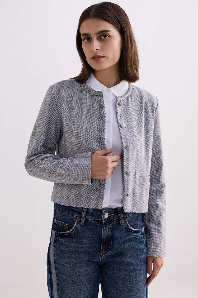 Grey Tweed Jacket KEMETIX