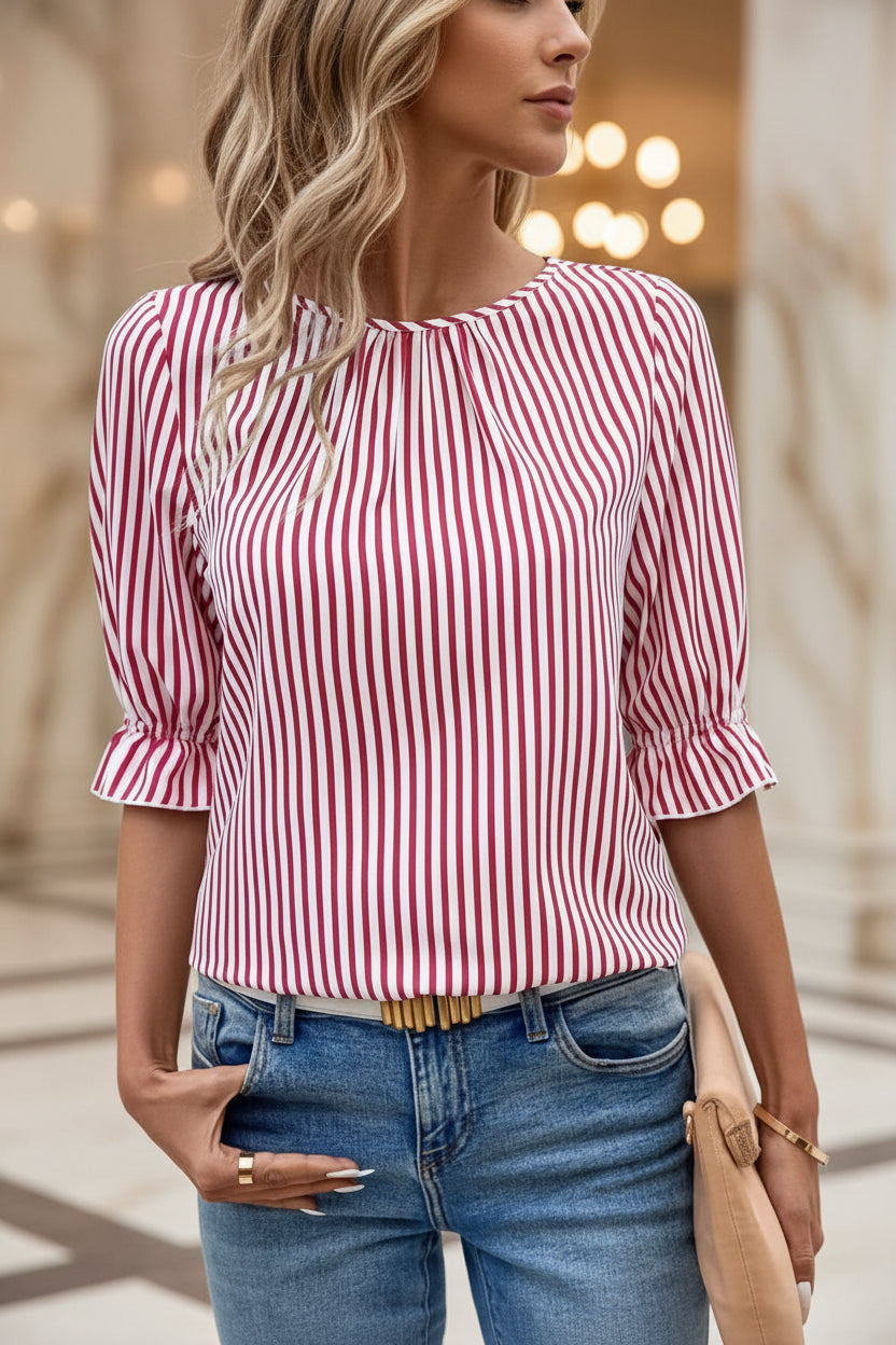Classic Striped Blouse