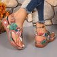Mosaic Wedge Sandals