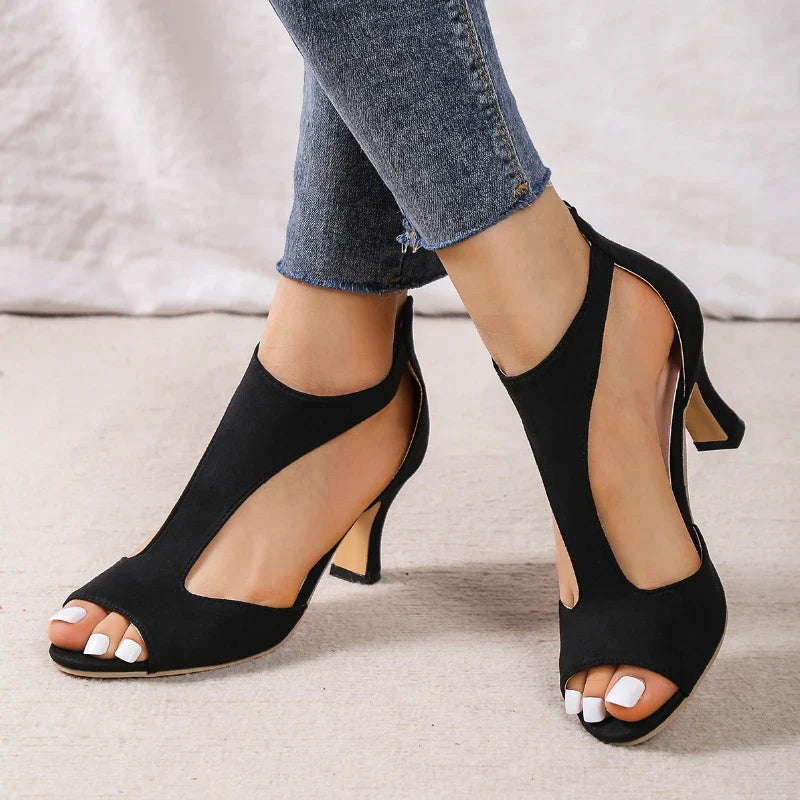 The Leather Block Heel