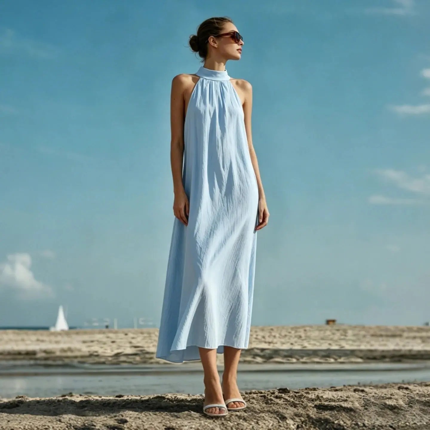 Amii Linen Dress KEMETIX