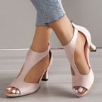The Leather Block Heel
