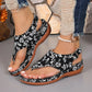 Mosaic Wedge Sandals