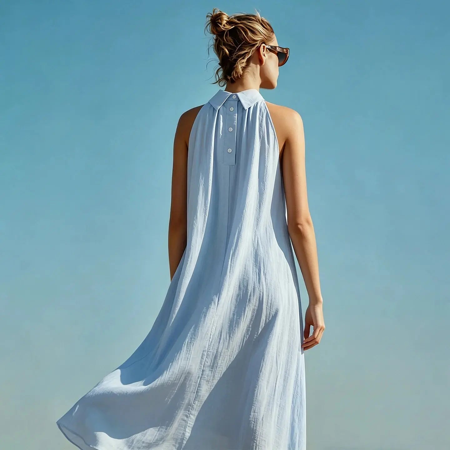 Amii Linen Dress KEMETIX
