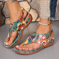 Mosaic Wedge Sandals