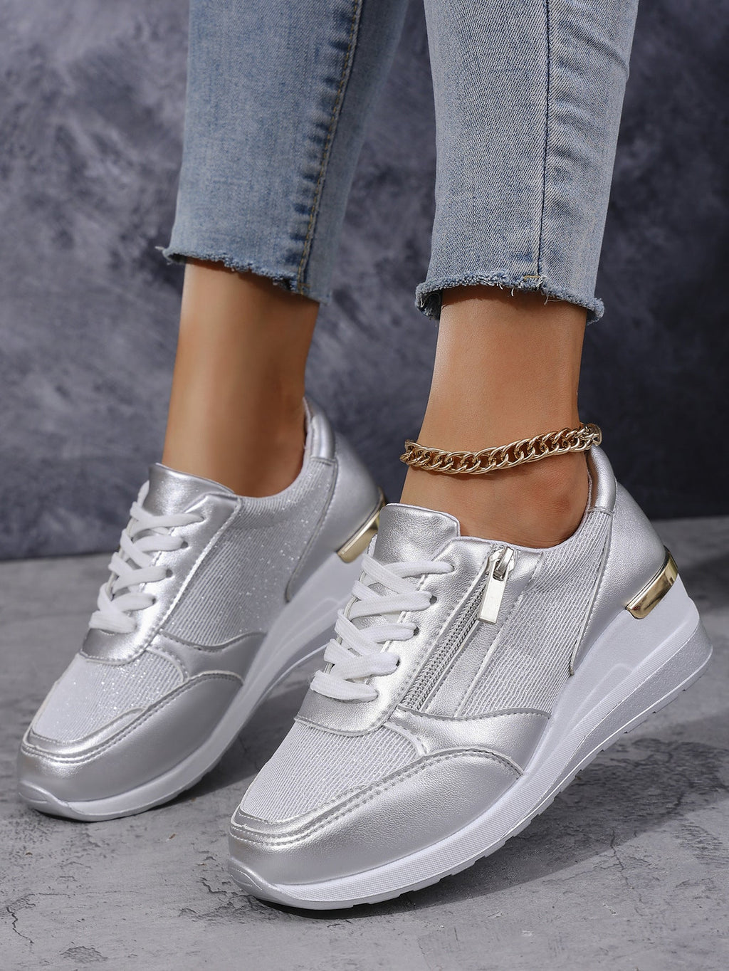 Metallic Sneakers