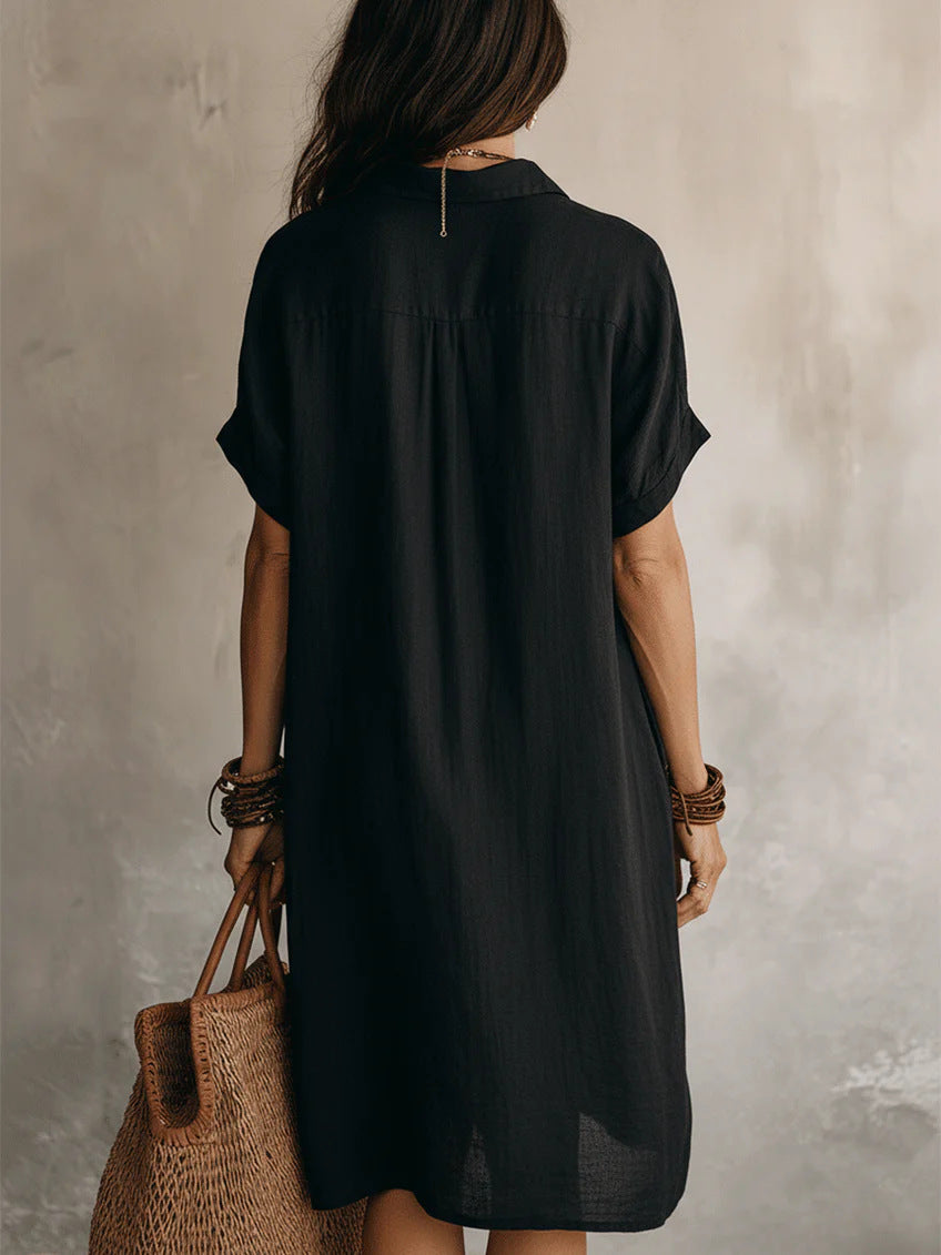 The Buttoned Midi Dress