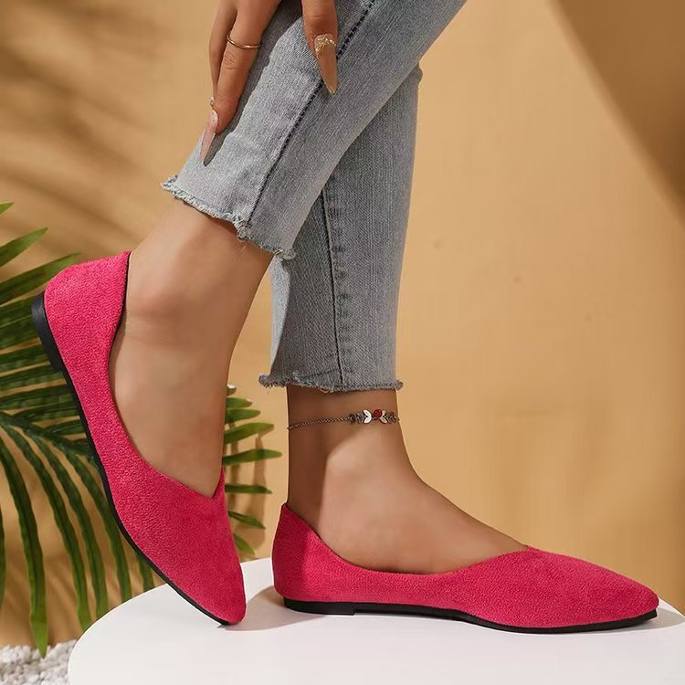 The Suede Pointed Flat