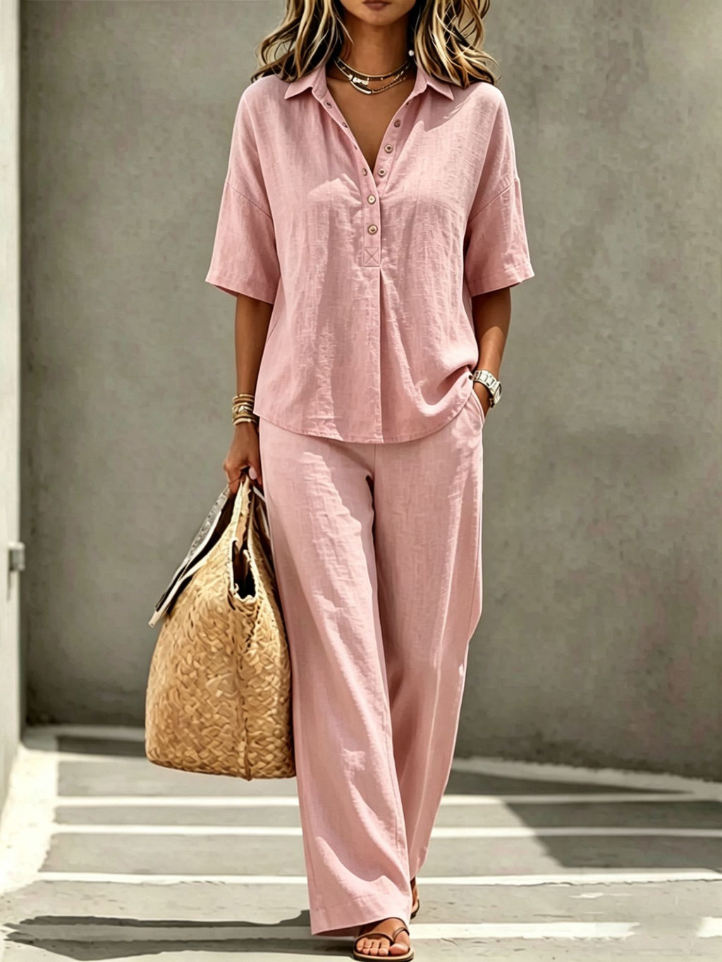 The Polo Linen Set