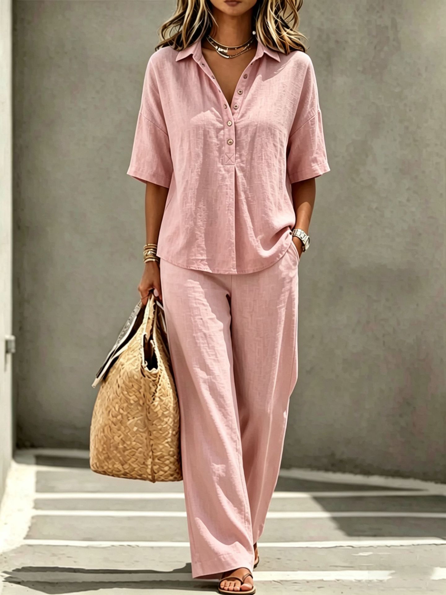 The Polo Linen Set