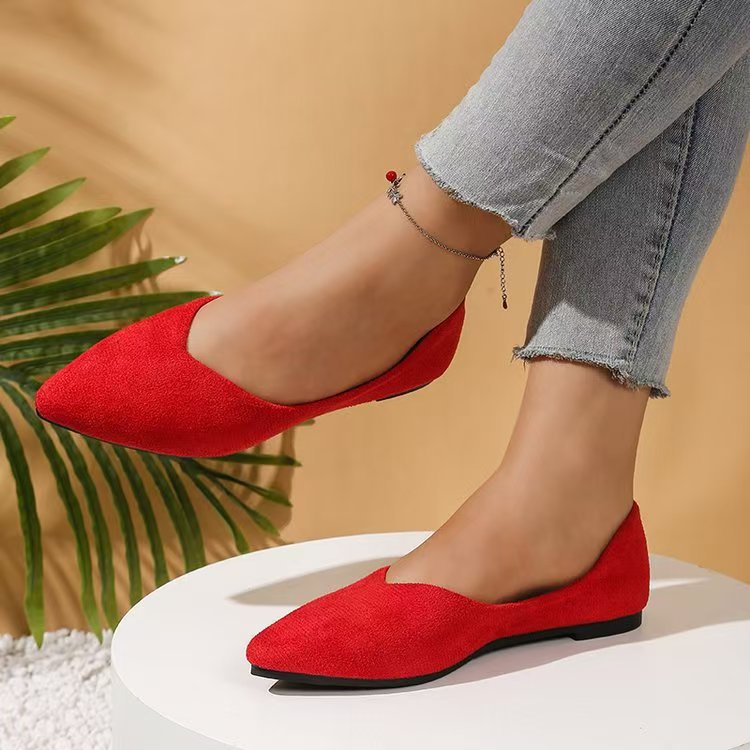 The Suede Pointed Flat