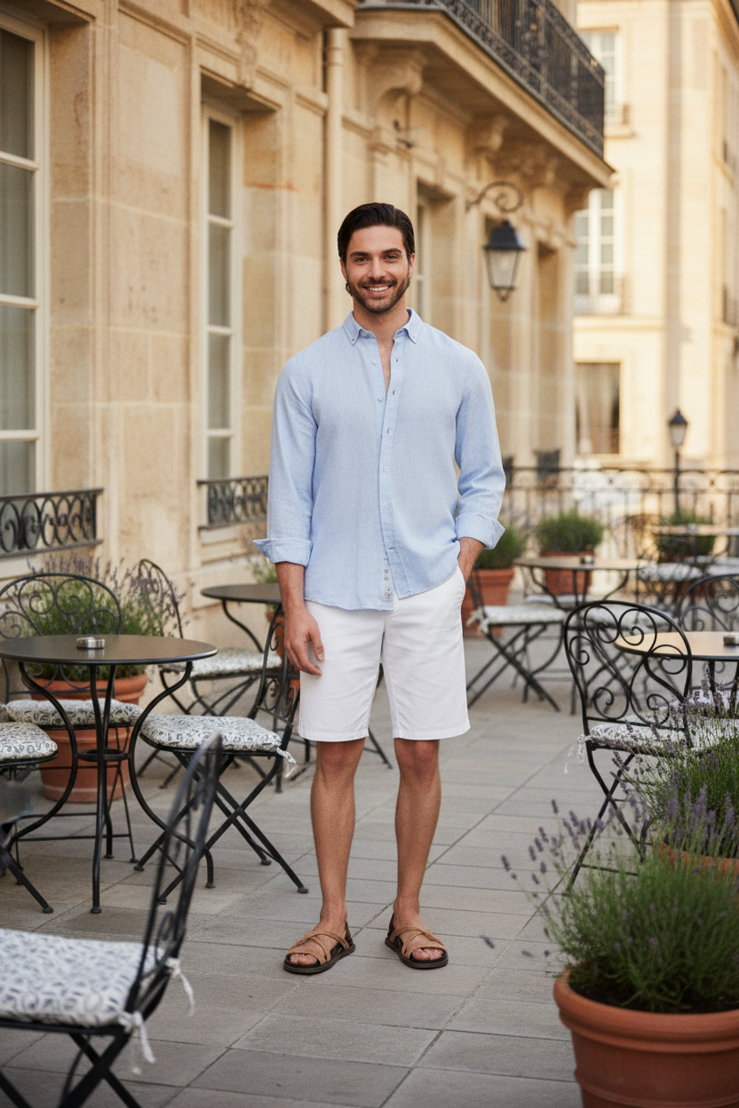 The Linen Shirt (Sky Blue)